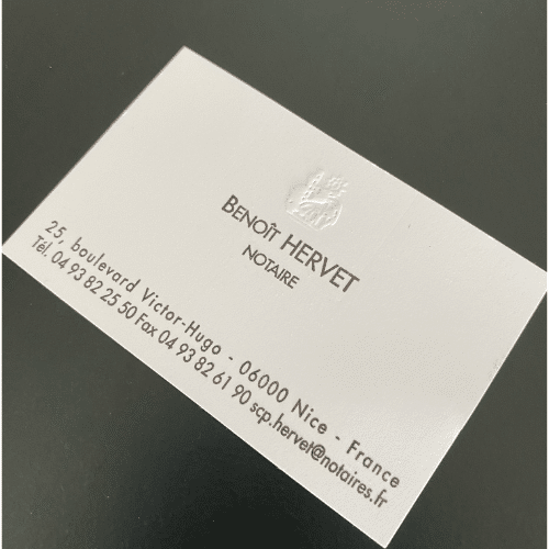 carte de visite notaire